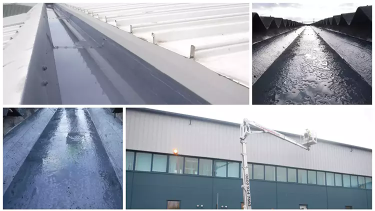 Industrial gutter cleaning Bebington