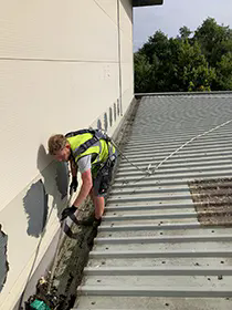 Bebington Industrial Roofing gutter cleaning